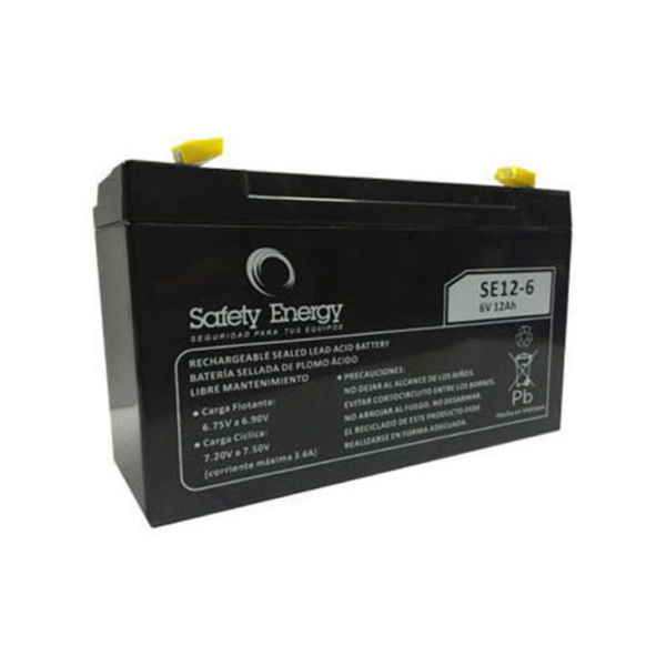 Batería De Gel Recargable Safety Energy Se12-6 6v 12ah en GE Photo