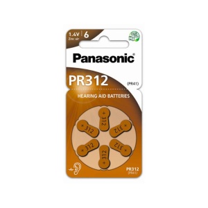 Pilas para audiología Panasonic PR-312 en GE Photo