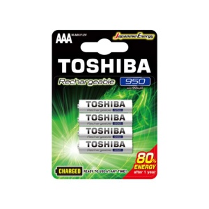 Pilas Toshiba AAA Recargable 950 mAh x4u en GE Photo